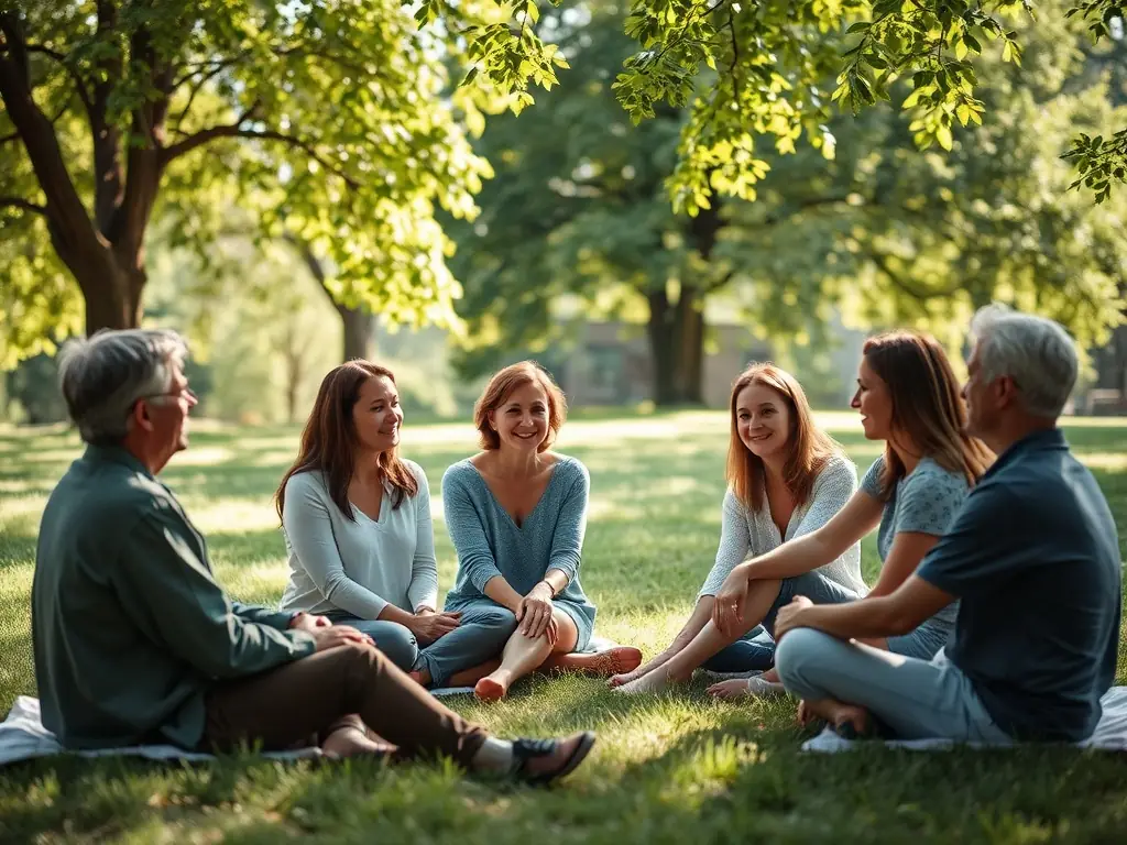 A diverse group of people engaged in a pastoral activity, such as a counseling session or a community outreach event. The image should reflect compassion and spiritual guidance.